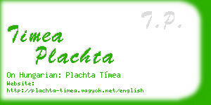 timea plachta business card